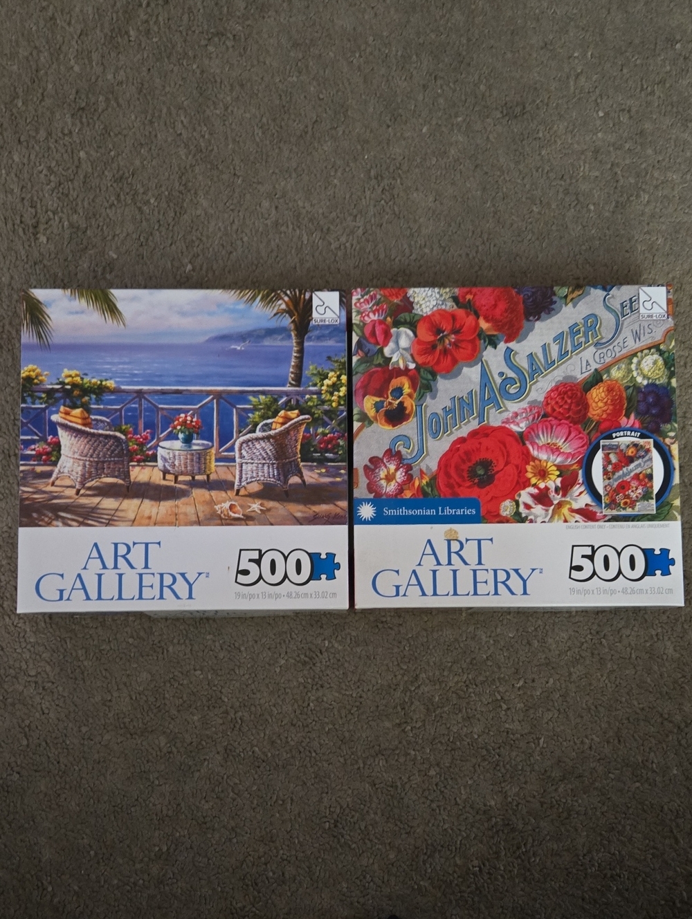 Coatal View And Florals 500 Piece Puzzle